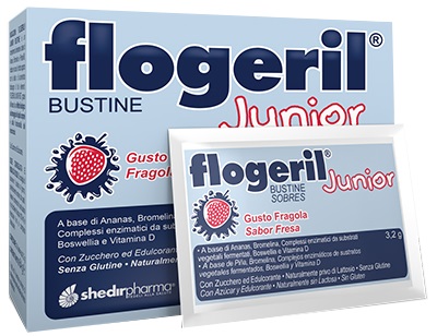 FLOGERIL JUNIOR FRAGOLA 20 BUSTINE - Farma Nice