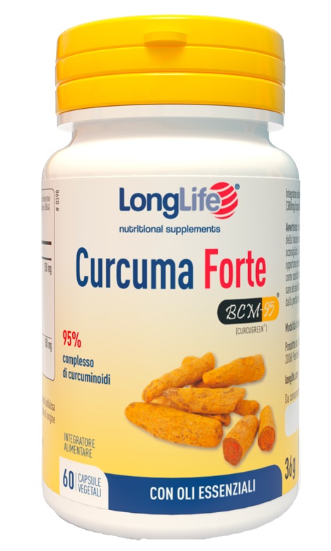 LONGLIFE CURCUMA FORTE 60 CAPSULE VEGETALI - Farma Nice