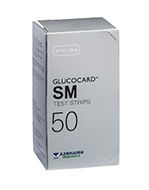 TEST STRIPS PER MISURAZIONE GLICEMIA GLUCOCARD SM 50 PEZZI - Farma Nice