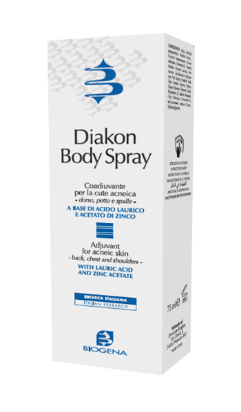 DIAKON BODY SPRAY COADIUVANTE CUTE ACNEICA DORSO PETTO E SPALLE 75 ML - Farma Nice
