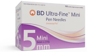 AGO PER PENNA DA INSULINA THINWALL BD GAUGE 31 5 MM 100 PEZZI - Farma Nice