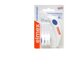 ELMEX INTERDENTAL SCOVOLINO INTERDENTALE 4 MM 6 TESTINE + MANICO - Farma Nice