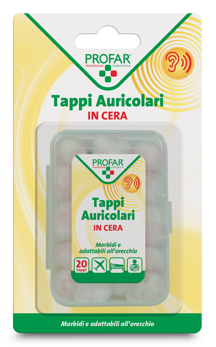 TAPPI AURICOLARI IN CERA 20 PEZZI PROFAR - Farma Nice