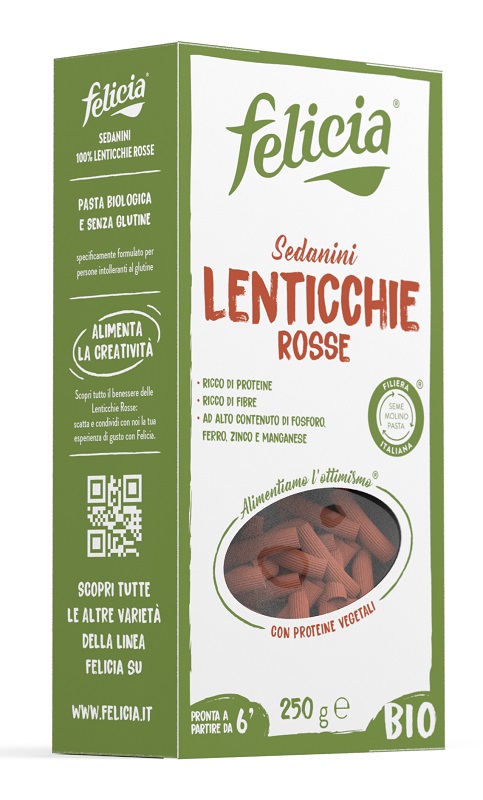 FELICIA BIO SEDANINI LENTICCHIE ROSSE 250 G - Farma Nice