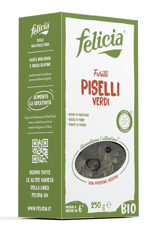 FELICIA BIO FUSILLI PISELLI VERDI 250 G - Farma Nice