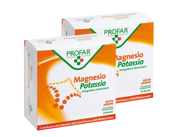 MAGNESIO POTASSIO BIPACCO 40 BUSTE PROFAR - Farma Nice