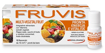 FRUVIS MULTI-VEGETALFRUIT PRONTA ENERGIA E VITALITA' 12 FLA CONCINI DA 10 ML - Farma Nice