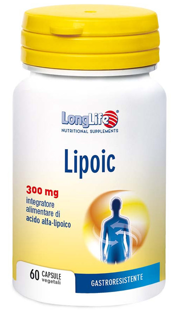 LONGLIFE LIPOIC 300 MG 60 CAPSULE VEGETALI DA 500 MG - Farma Nice