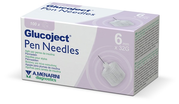 AGO PER PENNA DA INSULINA GLUCOJECT 6 MM GAUGE 32 100 PEZZI - Farma Nice