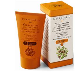 CREMA ACCELERATRICE D'ABBRONZATURA OLIO DI JOJOBA SPF15 125 ML - Farma Nice