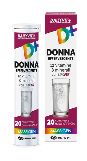DAILYVIT+ MULTIVITAMINICO E MULTIMINERALE DONNA EFFERVESCENTE 20 COMPRESSE - Farma Nice