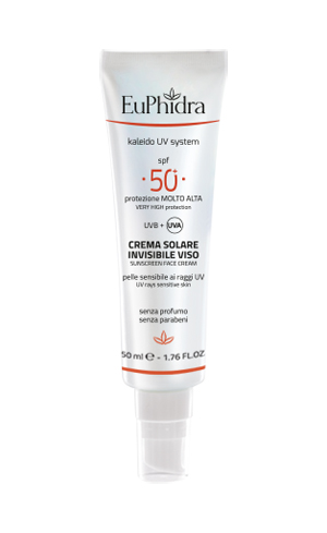 EUPHIDRA KALEIDO UV SYSTEM CREMA SOLARE VISO 50+ INVISIBLE - Farma Nice