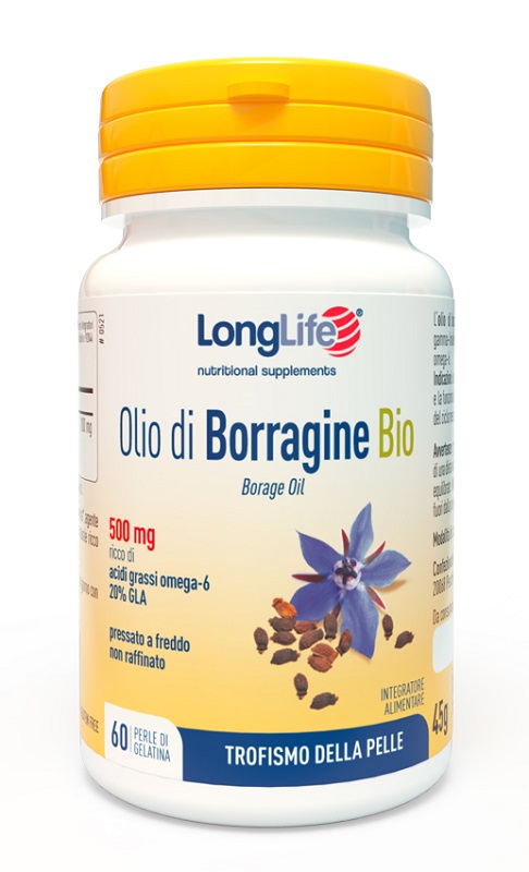 LONGLIFE OLIO BORRAGINE BIO 60 PERLE - Farma Nice