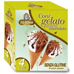 FRA' GOLOSO CONO PANNA E CACAO 4 X 75 G - Farma Nice