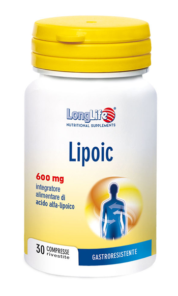LONGLIFE LIPOIC 600 MG 30 COMPRESSE RIVESTITE DA 870 MG - Farma Nice