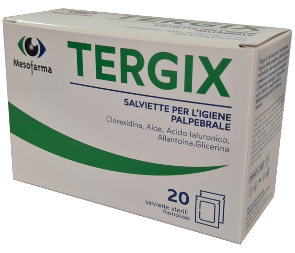 SALVIETTINA MONOUSO STERILI TERGIX PER IL TRATTAMENTO DELLA ZONA PERIOCULARE 20 PEZZI - Farma Nice
