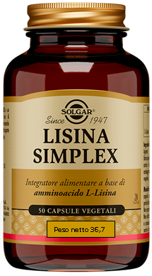 LISINA SIMPLEX 50 CAPSULE VEGETALI - Farma Nice