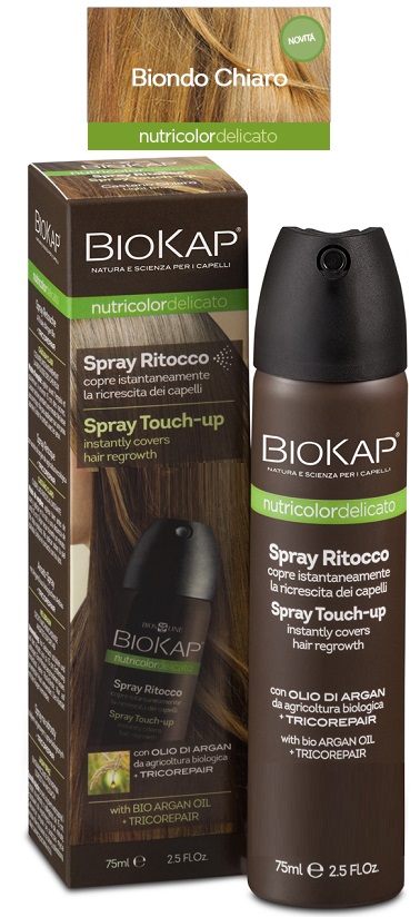 BIOS LINE  BIOKAP NUTRICOLOR DELICATO SPRAY RITOCCO BIONDO CHIARO 75 ML - Farma Nice