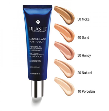 RILASTIL MAQUILLAGE FONDOTINTA RIEQUILIBRANTE MATTIFIANT 40 30 ML - Farma Nice