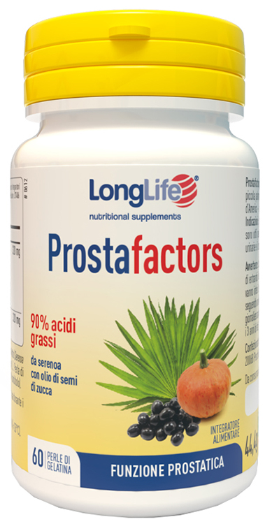 LONGLIFE PROSTAFACTORS 60 PERLE DI GELATINA - Farma Nice