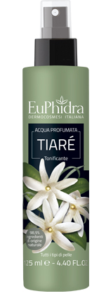 EUPHIDRA ACQUA PROFUMATA TIARE' IN FLACONE CON ETICHETTA POMPA SPRAY - Farma Nice