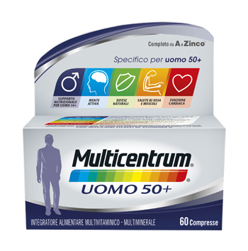 MULTICENTRUM UOMO 50+ 60 COMPRESSE - Farma Nice