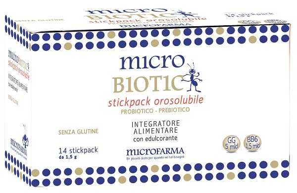 MICROBIOTIC STICK PACK 14 BUSTINE - Farma Nice