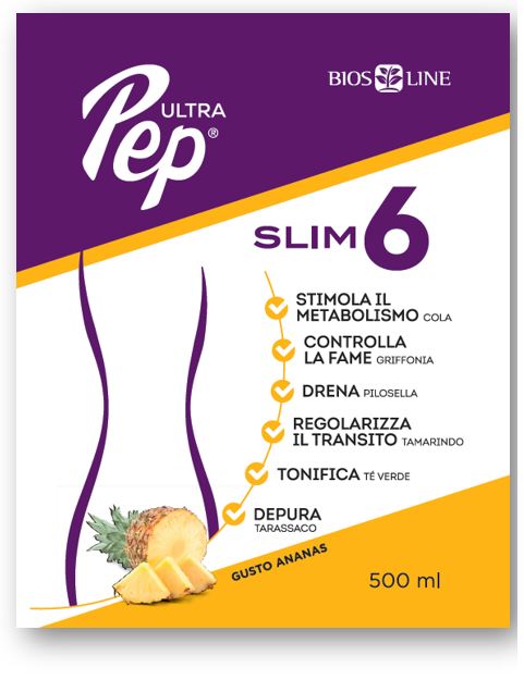 ULTRA PEP SLIM 6 ANANAS 500 ML CON EDULCORANTE - Farma Nice