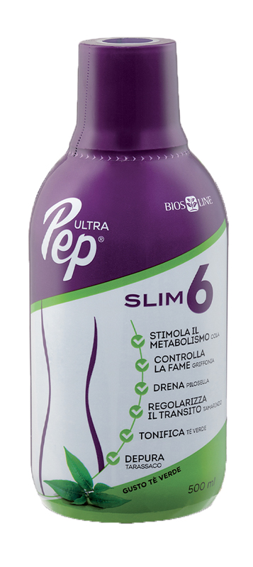 ULTRA PEP SLIM 6 TE' VERDE 500 ML CON EDULCORANTE - Farma Nice