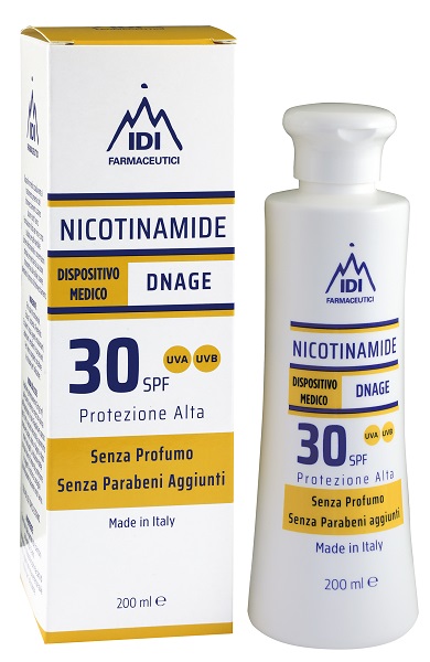 NICOTINAMIDE DNAGE 30SPF PROTEZIONE ALTA 200 ML - Farma Nice