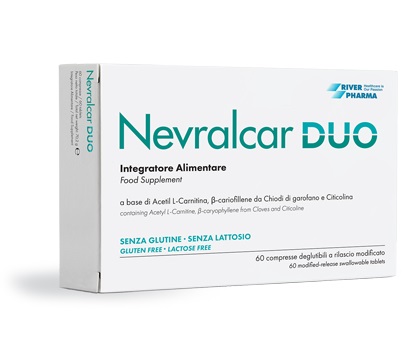 NEVRALCAR DUO 60 COMPRESSE DEGLUTIBILI A RILASCIO MODIFICATO SENZA GLUTINE SENZA LATTOSIO - Farma Nice