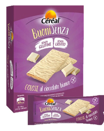 CEREAL BUONI SENZA GOLOSO CIOCCOLATO BIANCO 120 G - Farma Nice