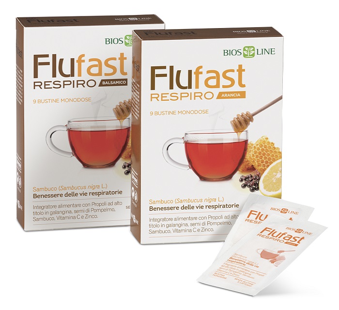 APIX PROPOLI FLUFAST RESPIRO ARANCIA 9 BUSTE BIOSLINE - Farma Nice