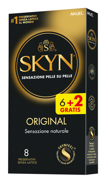 AKUEL SKYN ORIGINAL SENSAZIONE NATURALE 6 PEZZI + 2 OMAGGIO - Farma Nice