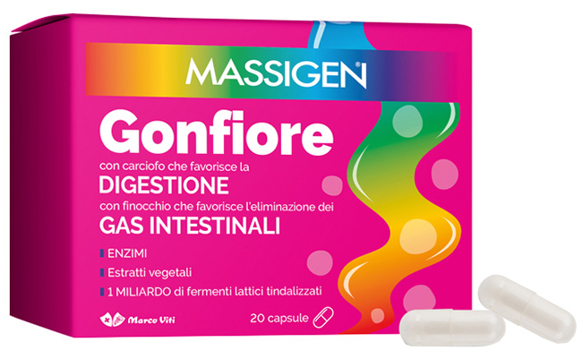 MASSIGEN GONFIORE 20 CAPSULE - Farma Nice