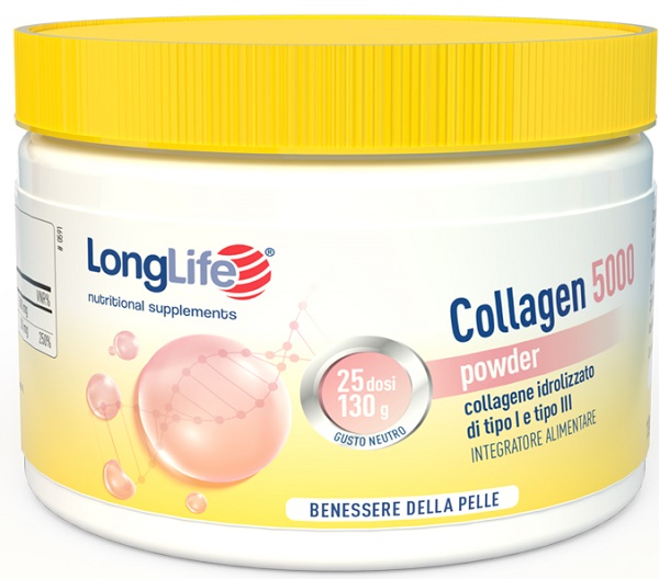 LONGLIFE COLLAGEN 5000 POWDER 130 G - Farma Nice