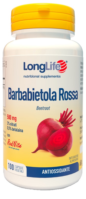 LONGLIFE BARBABIETOLA ROSSA 500 MG 100 CAPSULE VEGETALI - Farma Nice