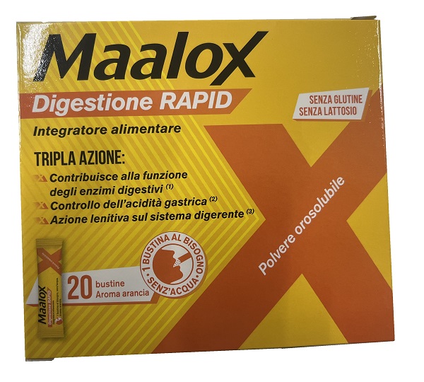 MAALOX DIGESTIONE RAPID 20 BUSTINE DA 2 G - Farma Nice