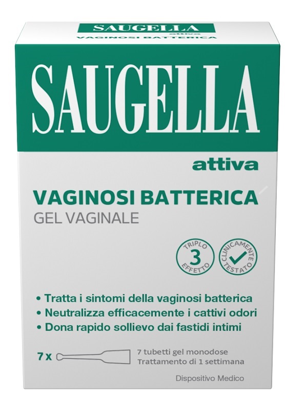 SAUGELLA ATTIVA VAGINOSI BATTERICA GEL VAGINALE 7 TUBETTI MONODOSE - Farma Nice