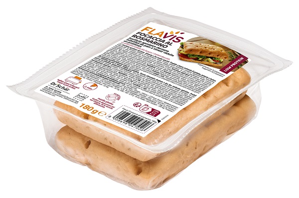 FLAVIS FOCACCIA ROSMARINO 2 PEZZI DA 90 G - Farma Nice