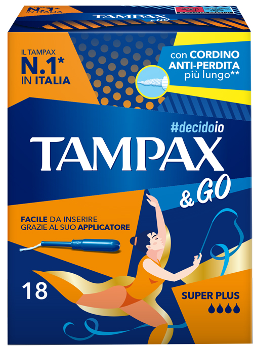 TAMPAX &GO SUPER PLUS 18 PEZZI - Farma Nice