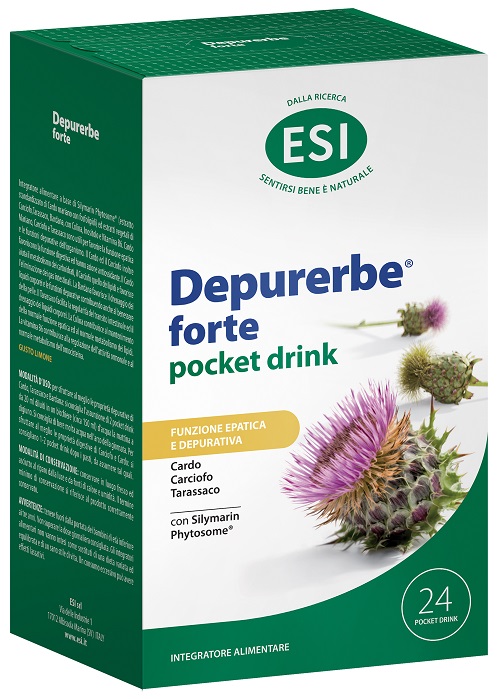 ESI DEPURERBE FORTE POCKET DRINK 24 PEZZI 20 ML - Farma Nice