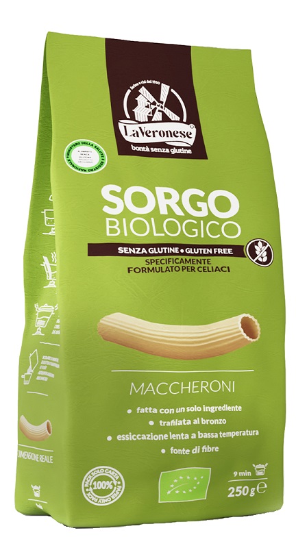 LA VERONESE MACCHERONI DI SORGO BIOLOGICO 250 G - Farma Nice