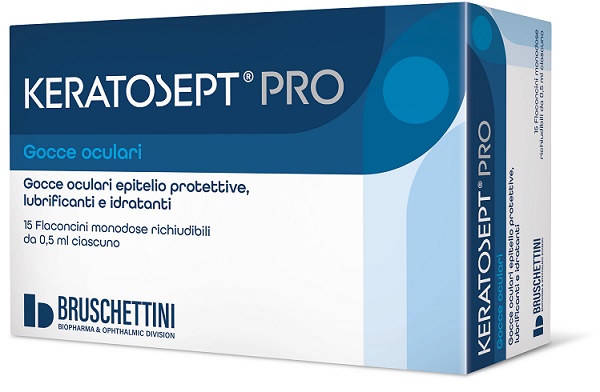 GOCCE OCULARI KERATOSEPT PRO 15 FLACONCINI MONODOSE RICHIUDIBILI DA 0,5 ML - Farma Nice