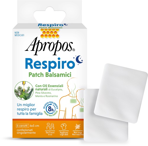 APROPOS RESPIRO PATCH BALSAMICI 6 PEZZI - Farma Nice