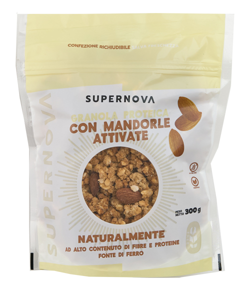 SUPERNOVA GRANOLA ORIGINAL MANDORLE ATTIVATE 300 G - Farma Nice