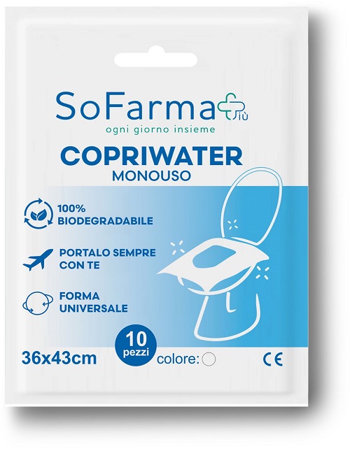 COPRIWATER MONOUSO 10 PEZZI SOFARMAPIU' - Farma Nice