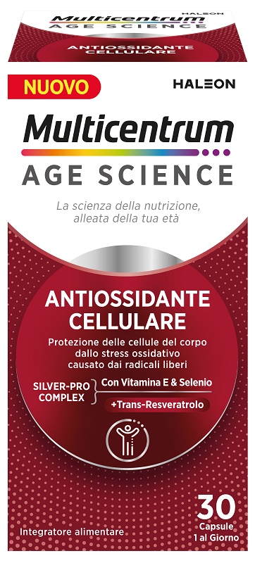 MULTICENTRUM AGE SCIENCE ANTIOSSIDANTE CELLULARE 30 CAPSULE - Farma Nice