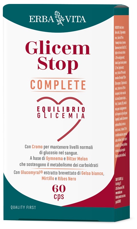 GLICEM STOP COMPLETE 60 CAPSULE - Farma Nice