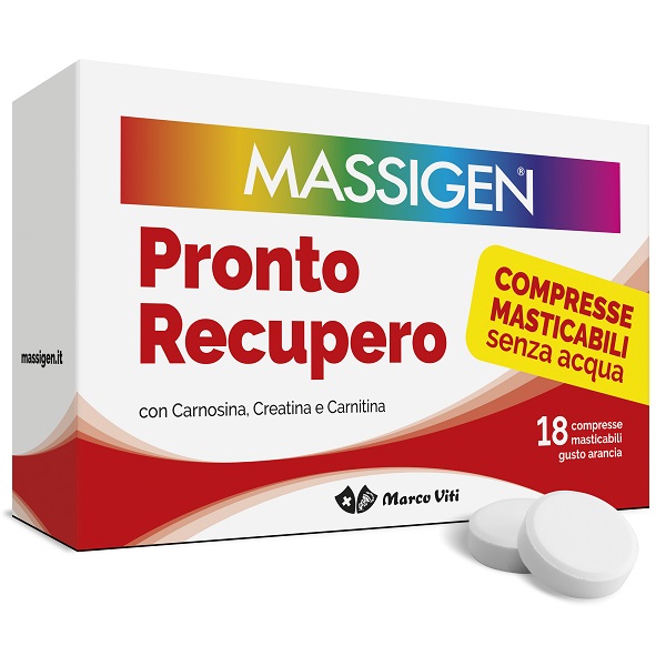 MASSIGEN PRONTO RECUPERO 18 COMPRESSE MASTICABILI - Farma Nice